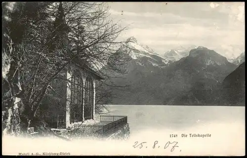 Ansichtskarte Sisikon Tellskapelle 1907