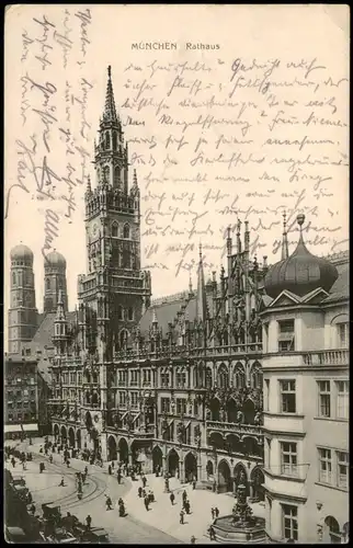 Ansichtskarte München Rathaus 1916
