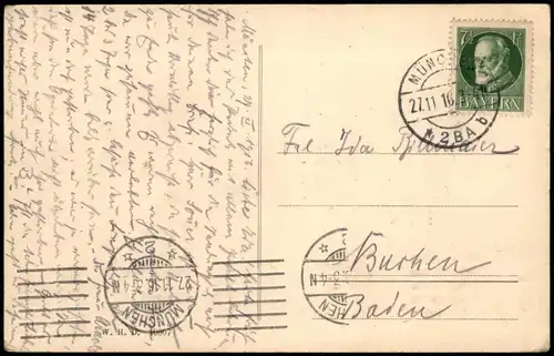 Ansichtskarte München Rathaus 1916