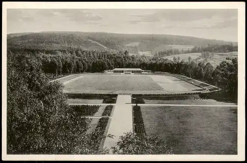Ansichtskarte Bad Elster Stadion 1953