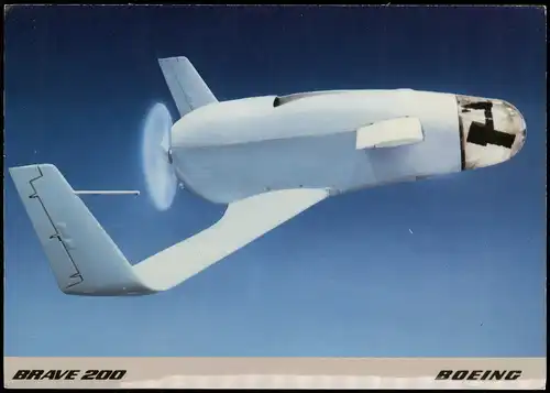 Ansichtskarte  Flugwesen: Militär Brave 200 Boeing Robot Drone 1985