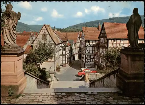 Ansichtskarte Bad Orb Panorama-Ansicht Partie a.d. St. Martinskirche 1970