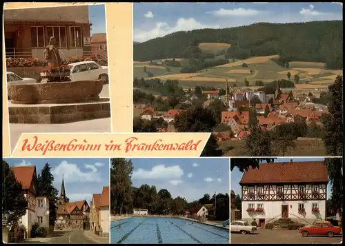.Bayern Mehrbildkarte Ortsansichten Weißenbrunn alte PLZ 8641 (Bayern) 1983