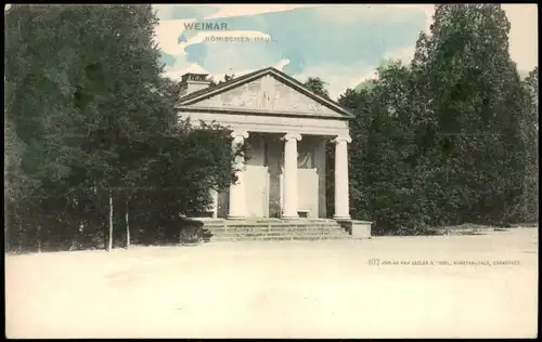 Ansichtskarte Weimar Römisches Haus 1907