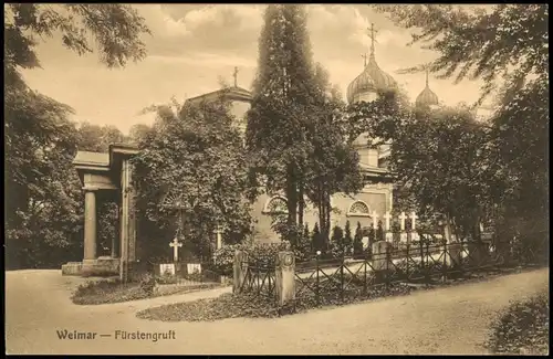 Ansichtskarte Weimar Fürstengruft 1909