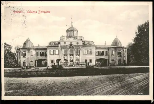 Ansichtskarte Weimar Schloss Belvedere 1913