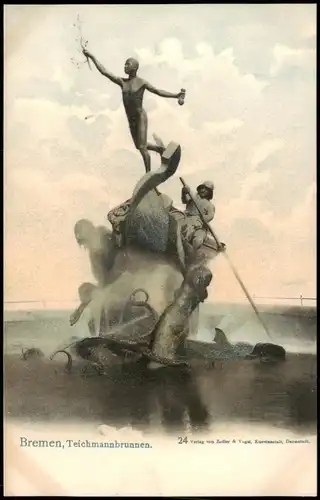 Ansichtskarte Bremen Teichmannsbrunnen 1902