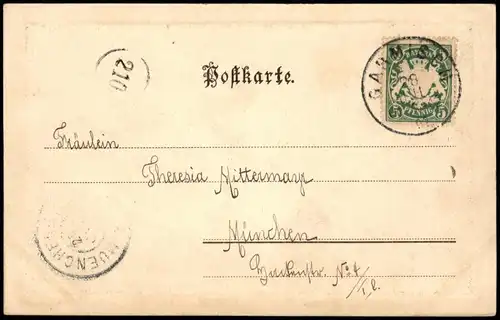 Ansichtskarte Garmisch-Partenkirchen Kramer, Straßenpartie 1905