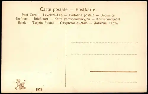 Ansichtskarte  Glückwunsch Ostern / Easter japanischer Fächer 1908