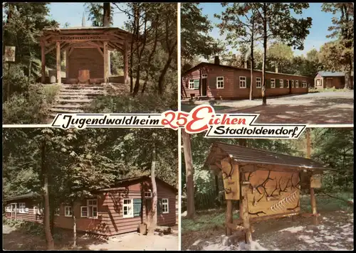 Ansichtskarte Stadtoldendorf Jugendwaldheim 25 Eichen, Mehrbildkarte 1970