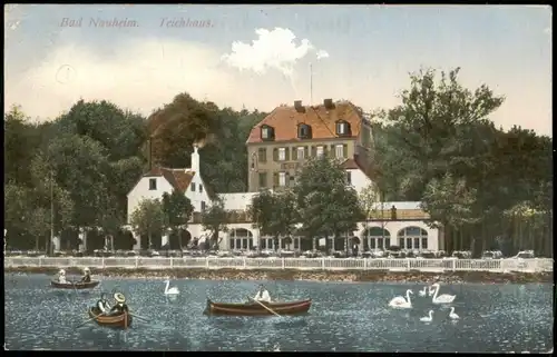 Ansichtskarte Bad Nauheim Teichhaus 1914
