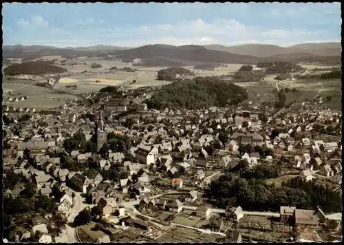 Ansichtskarte Brilon (Sauerland) Luftbild Luftaufnahme Ort im Sauerland 1964