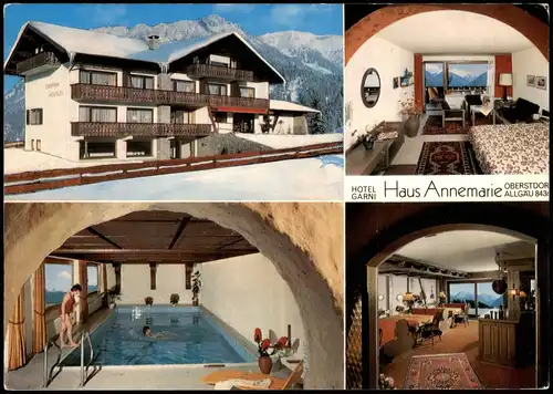 Oberstdorf (Allgäu) HOTEL GARNI Haus Annemarie Mehrbildkarte 1975