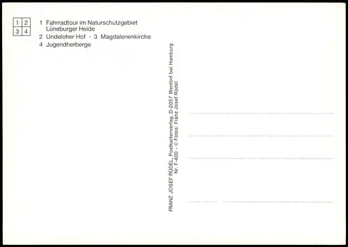 Ansichtskarte Undeloh Mehrbildkarte mit 4 Umland- und Ortsansichten 1980