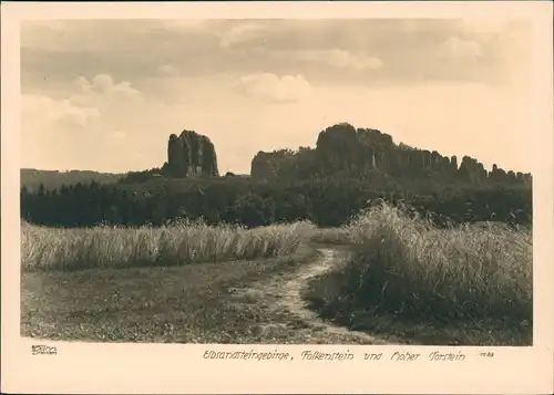 Ansichtskarte Rathen Weg Falkenstein Torfstein 1967 Walter Hahn:1089