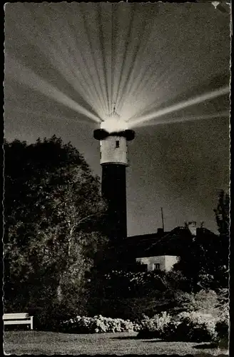 Ansichtskarte Wangerooge Partie am Leuchtturm Lighthouse 1950