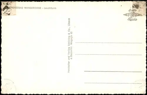 Ansichtskarte Wangerooge Partie am Leuchtturm Lighthouse 1950