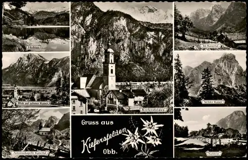 Ansichtskarte Kiefersfelden Mehrbildkarte mit Ortsansichten 1957
