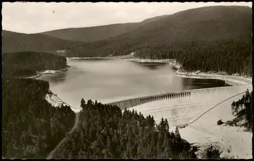 Ansichtskarte Forbach (Baden) Schwarzenbach-Talsperre im Schwarzwald 1963