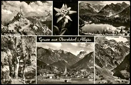 Oberstdorf (Allgäu) Mehrbildkarte Umland-Ansichten Allgäu uvm. 1961