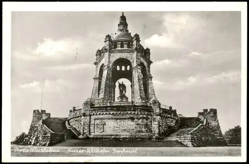 Ansichtskarte Porta Westfalica Kaiser-Wilhelm-Denkmal, Monument 1958