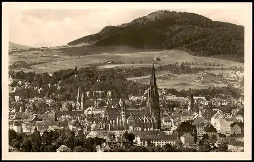 Ansichtskarte Freiburg im Breisgau Panorama-Ansicht Stadt-Ansicht 1950