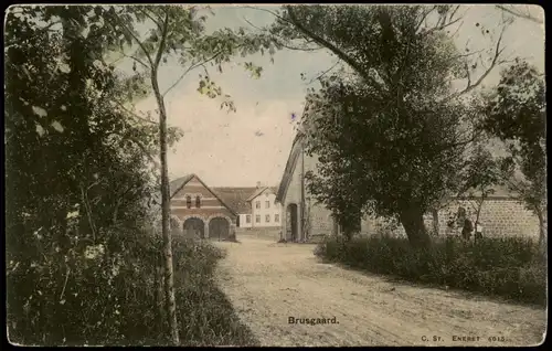 Postcard Randers Brusgaard Brusgårdsvej 25 1912