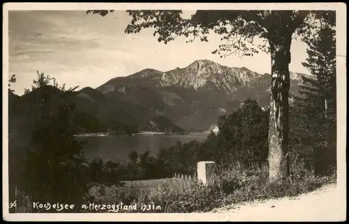 Ansichtskarte Kochel am See Kochelsee, Herzogstand 1925