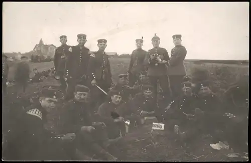 Foto Sondershausen Soldaten im Felde, Villa 1910 Privatfoto