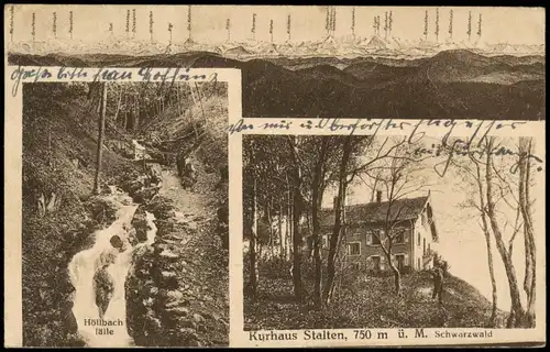 Ansichtskarte Steinen (Baden) Kurhaus Stalten - 3 Bild 1920