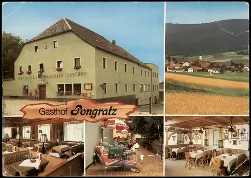 Gleißenberg Mehrbild-AK Fremdenpension Xaver Pongratz Gasthof und Metzgerei 1970