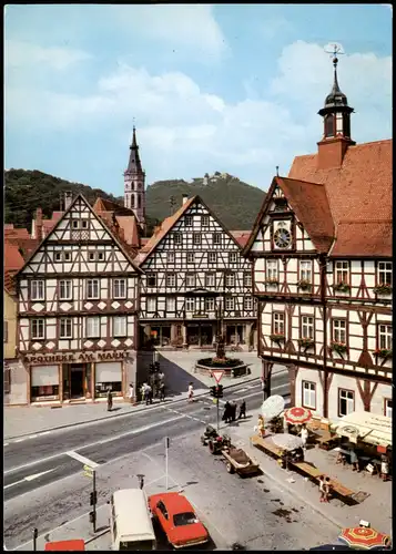 Ansichtskarte Bad Urach Marktplatz 1980