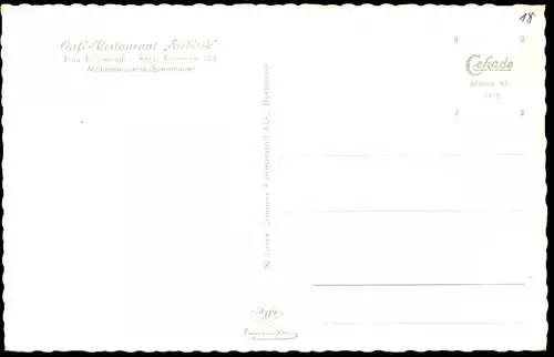 Ansichtskarte Günne Möhnesee Sperrmauer 1954