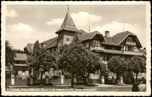 Ansichtskarte Königsfeld im Schwarzwald Heim Doniswald 1953