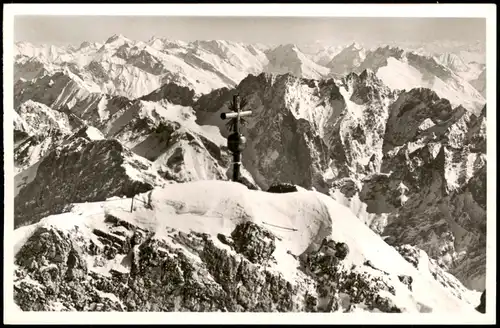 Garmisch-Partenkirchen Gipfelstation,   Bayrische Zugspitzbahn Schwebebahn 1960