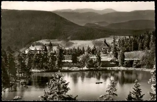 Ansichtskarte Seebach MUMMELSEE nörd. Hochschwarzwald mit Berghotel 1960