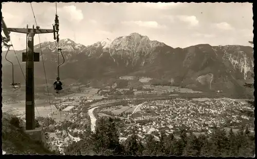 Ansichtskarte Bad Reichenhall Panorama-  1952   gelaufen mit Stempel von PIDING