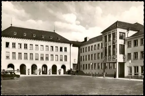 Ansichtskarte Frankenthal (Pfalz) Rathaus 1954