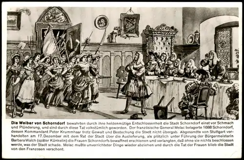 Ansichtskarte Schorndorf Die Weiber von Schorndorf 1957
