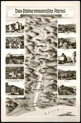 Ansichtskarte .Nordrhein-Westfalen Ahrtal - Mehrbild, Lankarten AK 1962