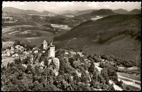 Ansichtskarte Bergzabern Ritterburg Berwartstein Vogelschau-Perspektive 1957