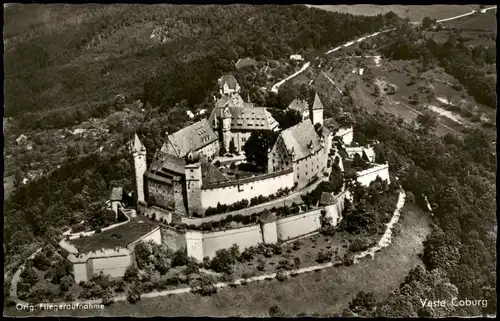 Foto Coburg Veste Coburg Original Fliegeraufnahme 1968 Foto