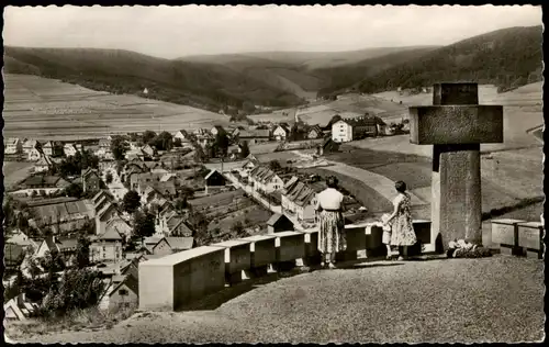 Ansichtskarte Willingen (Upland) Panorama-Ansicht Ausblick vom Ehrenmal 1965