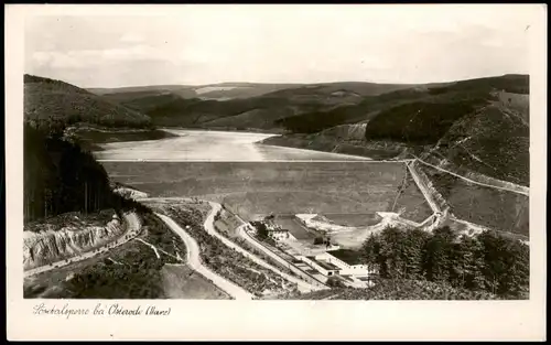 Ansichtskarte Osterode (Harz) Sösetalsperre Luftbild Staumauer 1960