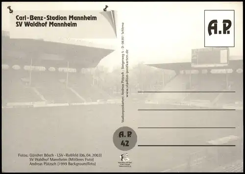 Ansichtskarte Mannheim Carl-Benz-Stadion 4 Bild 2003