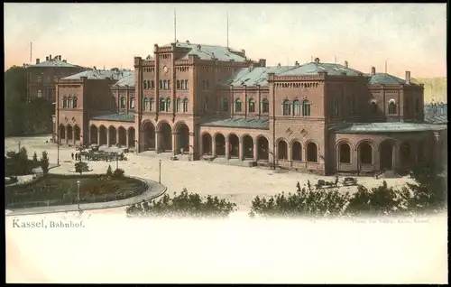 Ansichtskarte Kassel Cassel Hauptbahnhof 1904