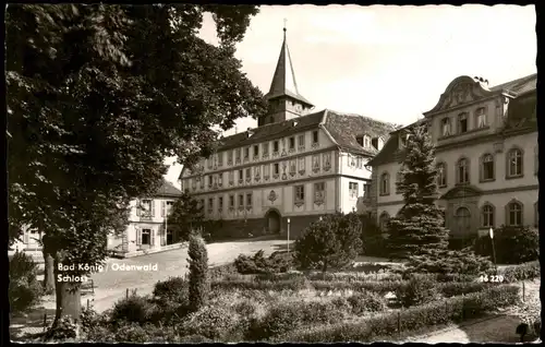 Ansichtskarte Bad König Schloss; Ort im Odenwald 1960