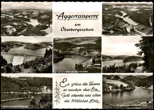Ansichtskarte Gummersbach Mehrbildkarte Aggertalsperre im Oberbergischen 1965