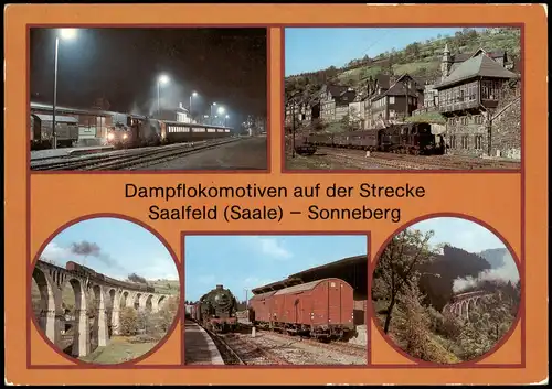 Lauscha Dampflokomotiven, Bahnhof Steinach Lauscha Ernstthal, Viadukt 1984/1986