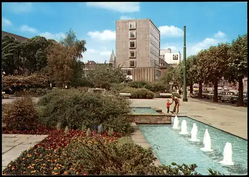 Ansichtskarte Recklinghausen Partie am Stadthaus 1975